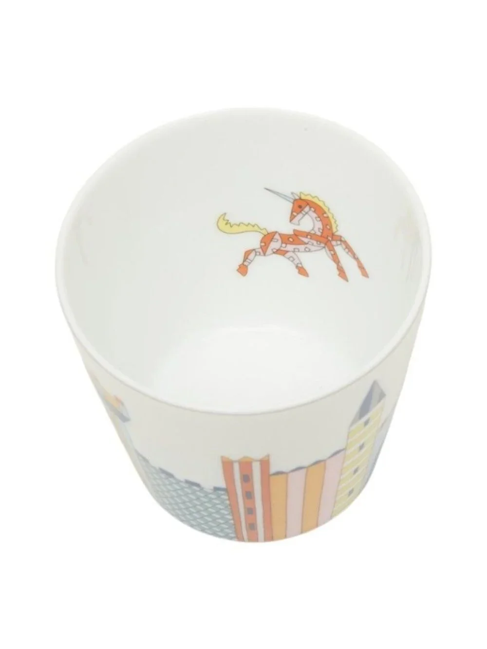 Hermes Epope Tableware Plate Set of 4 Multicolor Ceramic